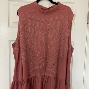 Chic Soul High Neck Embellished Tank